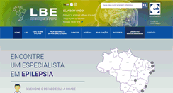 Desktop Screenshot of epilepsia.org.br